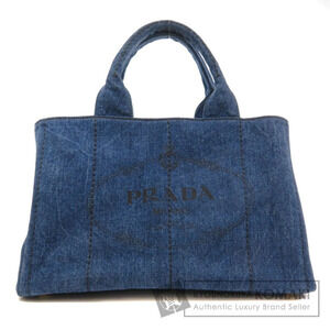 Prada Canapa Tote Bag Denim
